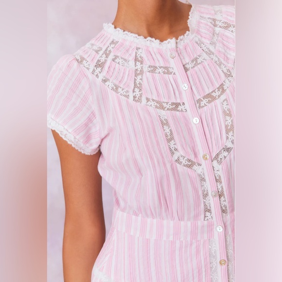 Remi Cotton Stripe Maxi Dress - LoveShackFancy - Picture 7 of 8